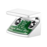 Chrome Plastic Fifth Wheel Switch Guard With Glossy Sticker For 1990-2010 Freightliner Classic- Green Sticker - Image 4