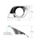 Chrome Plastic Fog Light Bezel For 2013-2021 Kenworth T680-Driver - Image 8