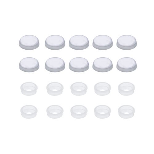 Chrome Plastic Snap-On Screw Cover For #10 And #12 Screws (10-Pack)