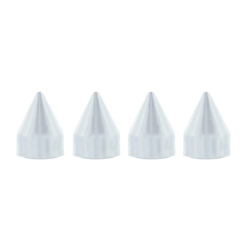 Chrome Plastic Spike Snap-On Screw Head Covers For #10 And #12 Screws (4-Pack)