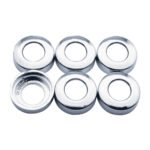 Chrome Plastic Toggle Switch Nut Covers For ¾” Diameter Round Nut (6-Pack)