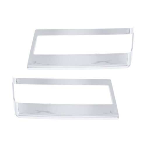 Chrome Plastic Turn Signal Bezels For 2018-2024 Freightliner Cascadia (Pair)