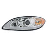Chrome Projection Headlight With LED Light Bar For 2006-2017 International Prostar - Driver - Image 2
