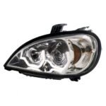 Chrome Projection Headlight With LED Position Light For 2001-2020 Freightliner Columbia - Driver