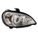 Chrome Projection Headlight With LED Position Light For 2001-2020 Freightliner Columbia - Passenger - Image 2