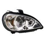 Chrome Projection Headlight With LED Position Light For 2001-2020 Freightliner Columbia - Passenger
