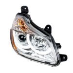 Chrome Projection Headlight With LED Position Light For 2013-2021 Kenworth T680 - Passenger - Image 3