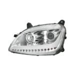 Chrome Projection Headlight With LED Position Light & Sequential Signal For 2012-2021 Peterbilt 579- Driver - Image 2
