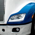 Chrome Projection Headlight With LED Position Light & Sequential Signal For 2012-2021 Peterbilt 579- Driver - Image 8
