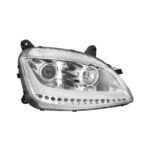 Chrome Projection Headlight With LED Position Light & Sequential Signal For 2012-2021 Peterbilt 579- Passenger - Image 2