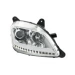 Chrome Projection Headlight With LED Position Light & Sequential Signal For 2012-2021 Peterbilt 579- Passenger - Image 4