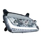 Chrome Projection Headlight With LED Position Light & Signal For 2012-2021 Peterbilt 579- Passenger - Image 2