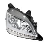 Chrome Projection Headlight With LED Position Light & Signal For 2012-2021 Peterbilt 579- Passenger - Image 5