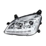 Chrome Projection Headlight With LED Sequential Turn and DRL For 2012-2021 Peterbilt 579- Driver - Image 5