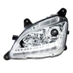 Chrome Projection Headlight With LED Sequential Turn and DRL For 2012-2021 Peterbilt 579- Driver - Image 8
