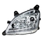 Chrome Projection Headlight With LED Sequential Turn and DRL For 2012-2021 Peterbilt 579- Driver - Image 9
