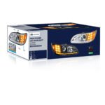 Chrome Projection Headlight With LED Turn & Position Light for 2005-2015 Peterbilt 386- Driver - Image 9