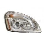 Chrome Projection Headlight With White LED Position Light For 2008-2017 Freightliner Cascadia - Passenger - Image 2