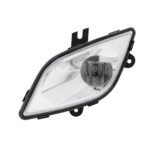 Chrome Single LED Fog Light For 2018-2024 Freightliner Cascadia - Driver - Competition Series - Image 2