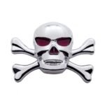 Chrome Skull Accent With Crossbones