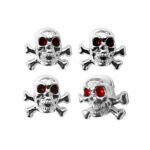Chrome Skull Valve Caps (Set of 4)