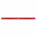 Chrome Top Mud Flap Plate With Two 24 LED 12" GloLight Bars - Red LED/Red Lens (Each) - Image 2