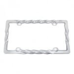 Chrome Twist License Plate Frame