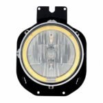 Crystal Headlight With Amber LED Halo Ring For 1996-2005 Freightliner Century - Image 6