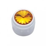 Delphi Radio Knob With Amber Crystal