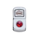 "Diagnostic" Rocker Switch Cover With Red Crystal