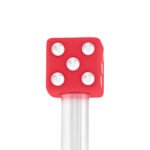 Dice Door Lock Knobs - Red (2Pc/Set) - Image 5