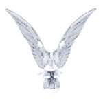 Die-Cast American Eagle Hood Ornament - Chrome - Image 2