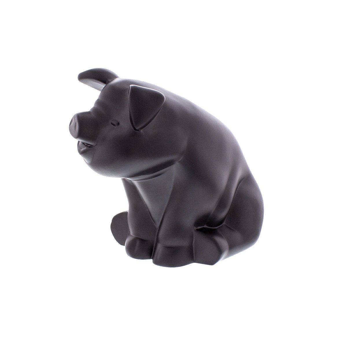 Die-Cast-Sitting-Pig-Hood-Ornament-Matte-Black-2 Die-Cast Sitting Pig Hood Ornament - Matte Black - Image 3