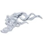 Flaming Skull Accent - Face Left