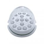 Fog Light Cover With 17 Amber LED Clear Style Reflector Light & Visor For 2007-17 KW T660- Passenger -Clear Lens - Image 2
