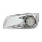 Fog Light Cover With 17 Amber LED Dual Func. Watermelon Light For 2007-17 KW T660- Driver -Clear Lens