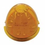 Fog Light Cover With 17 Amber LED Hi/Lo Watermelon Light For 2007-17 KW T660- Passenger -Amber Lens - Image 2
