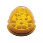 Fog Light Cover With 17 Amber LED Reflector Watermelon Lights For 2007-17 KW T660- Driver -Amber Lens - Image 2