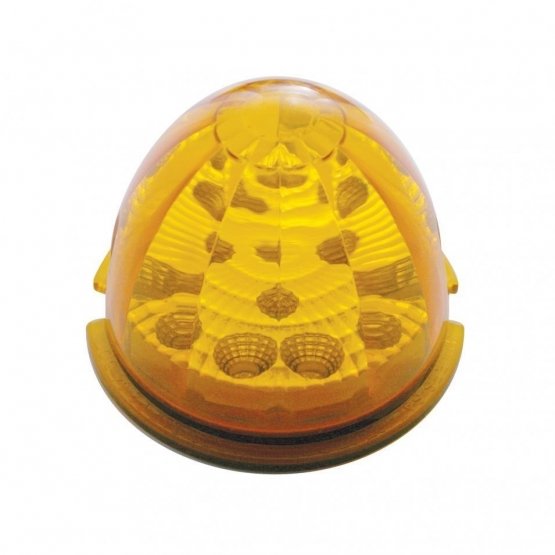 Fog-Light-Cover-With-17-Amber-LED-Reflector-Watermelon-Lights-For-2007-17-KW-T660-Passenger-Amber-Lens-1 Fog Light Cover With 17 Amber LED Reflector Watermelon Lights For 2007-17 KW T660- Passenger -Amber Lens - Image 2