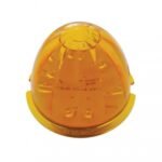 Fog Light Cover With 17 Amber LED Watermelon Light & Visor For 2007-17 KW T660- Driver -Amber Lens - Image 2