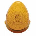Fog Light Cover With 19 LED Beehive Light For 2007-2017 KW T660 (Driver) - Amber LED/ Amber Lens - Image 2