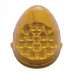 Fog Light Cover With 19 LED Reflector Light For 2007-2017 KW T660 (Passenger) - Amber LED/ Amber Lens - Image 2