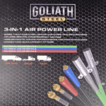 Goliath Steel 15 ft 3‑in‑1 Air & ABS Power Cable - Image 5