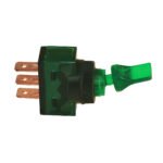 Green Illum Duckbill 20 Amp 12V S.P.S.T. On/Off 1 Pc.