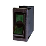 Green Illum Rocker 20 Amp 12V S.P.S.T. On/Off 1 Pc.