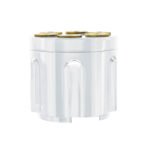 Gun Cylinder 13/15/18 Speed Gearshift Knob - Pearl White - Image 2