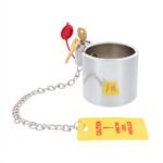 Heavy Duty Steel King Pin Lock With 12" Warning Tag For 2" Diameter Kingpin - Image 2