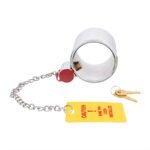 Heavy Duty Steel King Pin Lock With 12" Warning Tag For 2" Diameter Kingpin - Image 3
