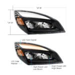 High Power Blackout LED Headlight For 2018-2024 Freightliner Cascadia-Passenger - Image 11