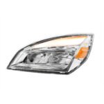 High Power Chrome LED Headlight For 2018-2024 Freightliner Cascadia-Driver - Image 2